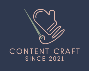 Knitting Cotton Glove  logo design