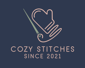 Knitting Cotton Glove  logo design