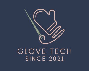 Knitting Cotton Glove  logo design