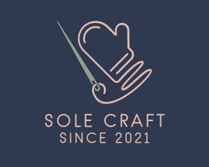 Knitting Cotton Glove  logo design