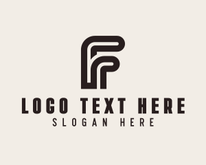 Techonology - Generic Thick Line Business Letter F logo design