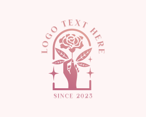 Yoga - Rose Flower Boutique logo design