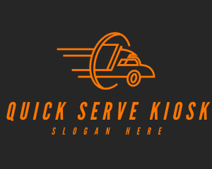 Orange Trucking Business logo design