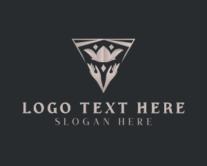 Gardening - Luxury Flower Arrangement Crown logo design