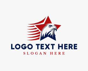 Eagle Bird Patriotic Logo