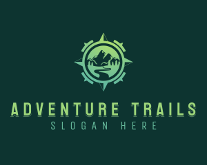 Trekking Navigation Travel logo design