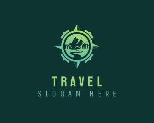 Trekking Navigation Travel logo design