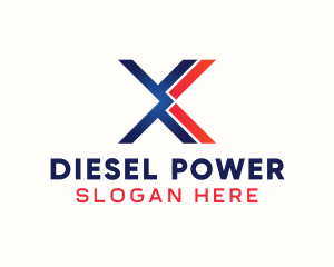 Diesel - Arrow Letter X Automotive logo design