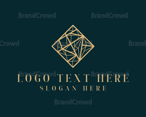 Luxury Geometric Diamond Logo