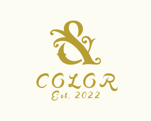 Golden - Gold Stylish Ampersand logo design