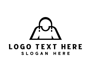 Fashion - Shirt Bag Shopping logo design