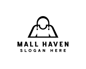 Shirt Bag Shopping logo design