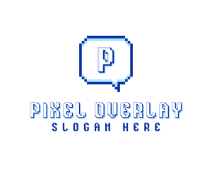 Pixelated Communication Tech logo design