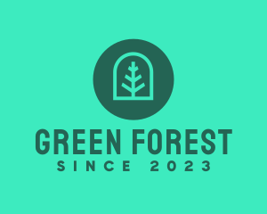 Simple Green Tree logo design