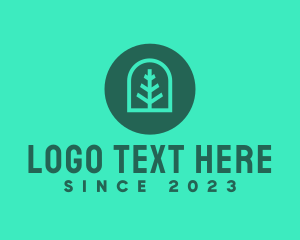 Landscape Gardening - Simple Green Tree logo design