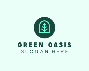 Simple Green Tree logo design