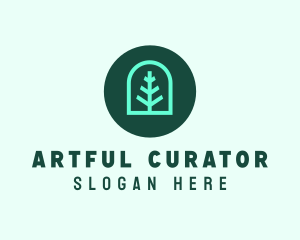 Simple Green Tree logo design