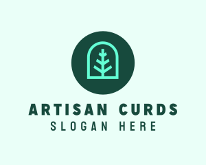 Simple Green Tree logo design