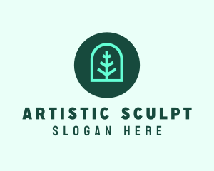 Simple Green Tree logo design