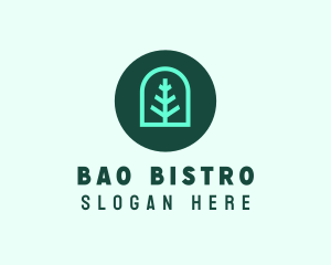 Simple Green Tree logo design