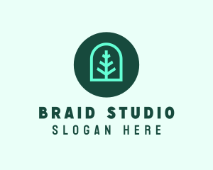 Simple Green Tree logo design