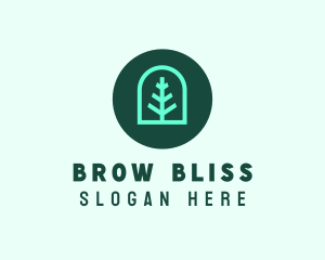 Simple Green Tree logo design