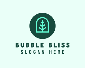 Simple Green Tree logo design