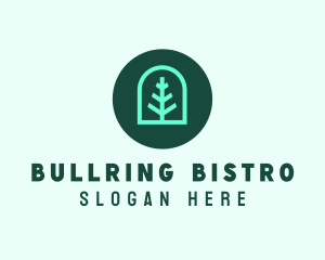 Simple Green Tree logo design