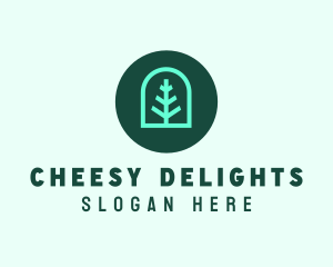 Simple Green Tree logo design