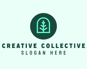 Simple Green Tree logo design