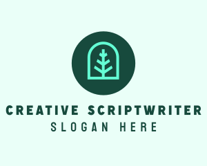 Simple Green Tree logo design