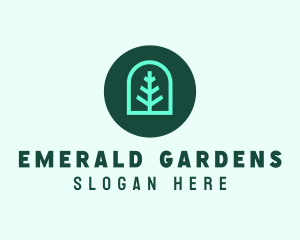 Simple Green Tree logo design