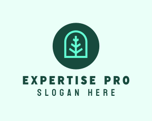 Simple Green Tree logo design