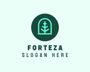 Simple Green Tree logo design