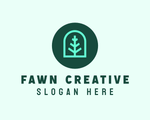 Simple Green Tree logo design