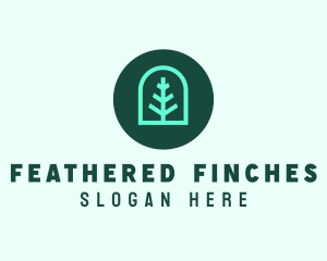 Simple Green Tree logo design