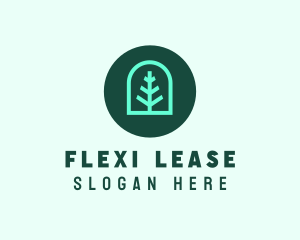 Simple Green Tree logo design