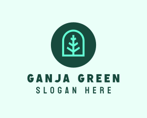 Simple Green Tree logo design