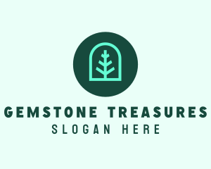 Simple Green Tree logo design