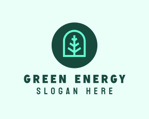 Simple Green Tree logo design