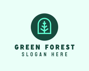 Simple Green Tree logo design