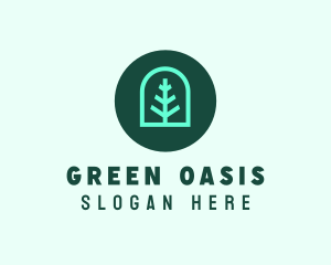 Simple Green Tree logo design