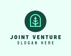 Simple Green Tree logo design