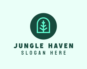 Simple Green Tree logo design