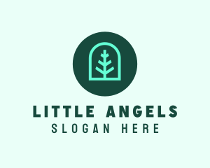 Simple Green Tree logo design