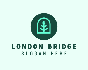 Simple Green Tree logo design