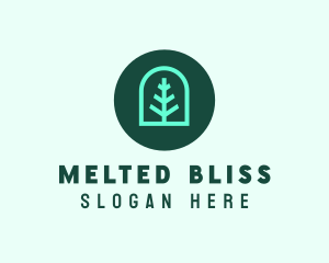 Simple Green Tree logo design