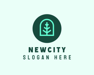 Simple Green Tree logo design