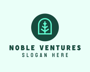 Simple Green Tree logo design