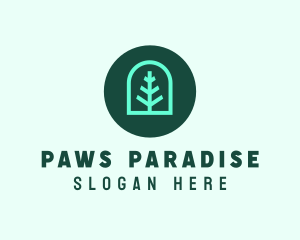 Simple Green Tree logo design